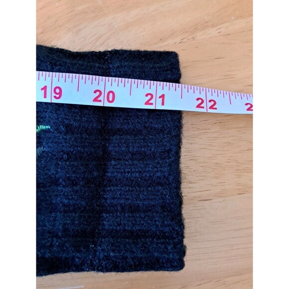 ROMEO & JULIET Couture Black Floral Embroidered Sweater Pullover Size Small - Picture 9 of 13